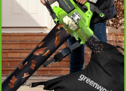 GREENWORKS SOFFIATORE ASPIRATORE GD40BVIIK4 40V CON BATTERIA*