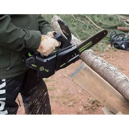 GREENWORKS MOTOSEGA GD40TCS40K2 40V CON CARICABATTERIA E BATTERIA 2.0AH