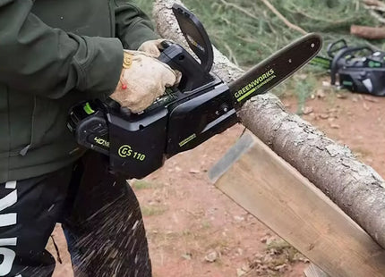 GREENWORKS MOTOSEGA GD40TCS40K2 40V CON CARICABATTERIA E BATTERIA 2.0AH*