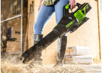 GREENWORKS SOFFIATORE ASSIALE GD60AB 60V SENZA CARICABATTERIA E BATTERIA