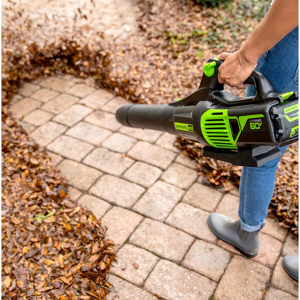 GREENWORKS SOFFIATORE ASSIALE GD60AB 60V SENZA CARICABATTERIA E BATTERIA