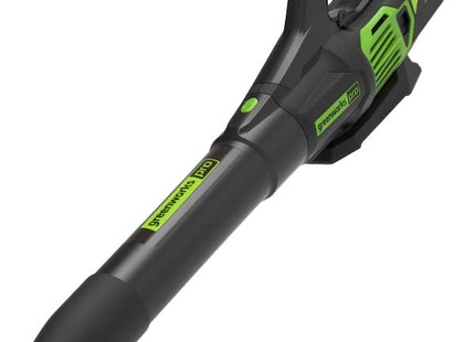 GREENWORKS SOFFIATORE ASSIALE GD60AB 60V SENZA CARICABATTERIA E BATTERIA