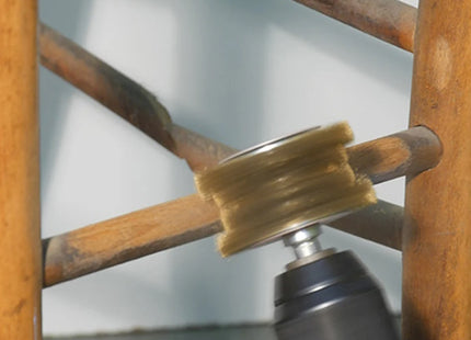 SIT SPAZZOLA CIRCOLARE IN ACCIAIO SAGOMATA CON GAMBO D.MM60/50 ART.0880