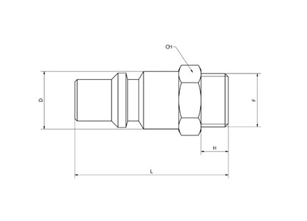 KONFIT INNESTO MASCHIO GIGANTE ART. GG60 DA 3/8"