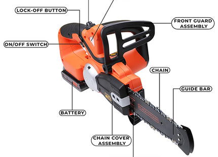 BLACK+DECKER MOTOSEGA A BATTERIA GKC1820L20-QW BARRA DA CM20 18V 2.0AH*