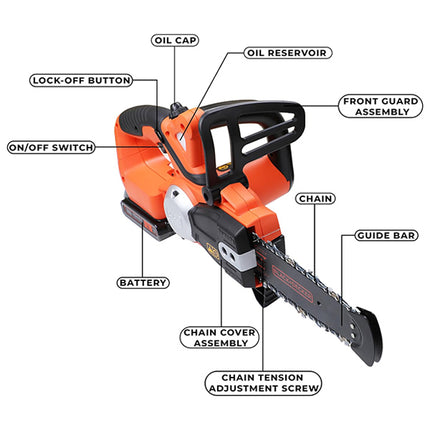 BLACK+DECKER MOTOSEGA A BATTERIA GKC1820L20-QW BARRA DA CM20 18V 2.0AH*