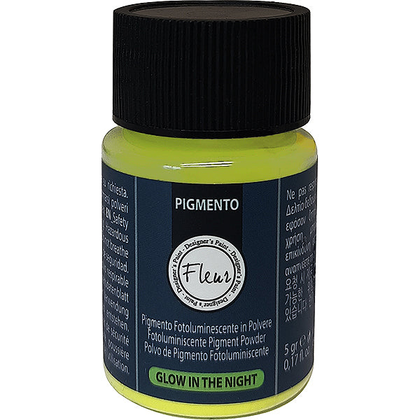 FLEUR PIGMENTO FOTOLUMINESCENTE IN POLVERE PER RESINE GLOW NIGHT GR 5