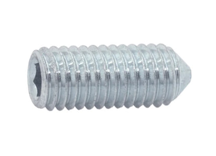 GRANI PUNTA CONICA ESAGONO INCASSATO IN ACCIAIO ZINCATO UNI 5927