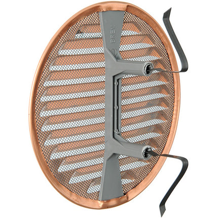 LA VENTILAZIONE GRIGLIA RAME TONDA CON MOLLE D.MM150