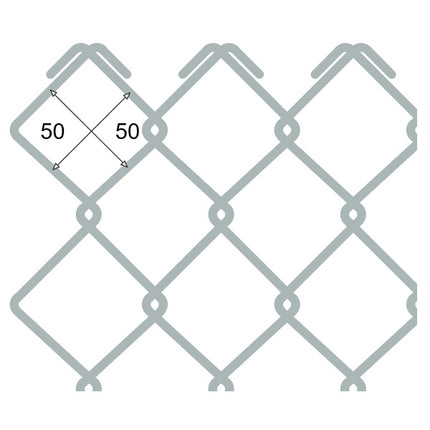 CAVATORTA RETE GRIGLIA ZINCATA FILO MM2 MAGLIE MM50X50 H.CM200 MT25