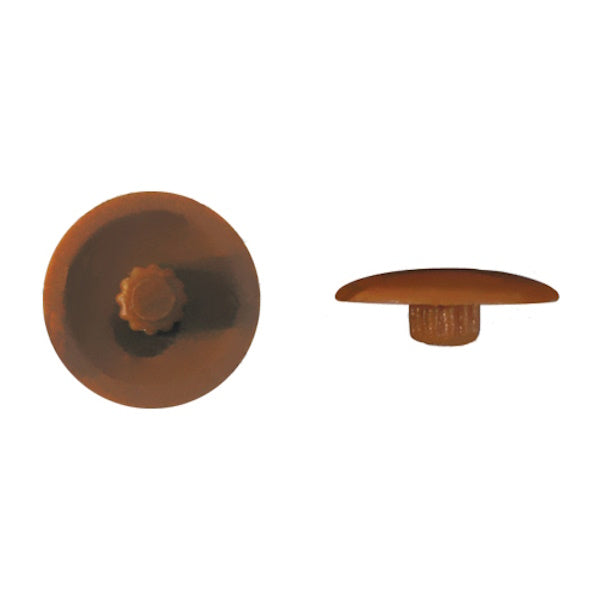 TECFI CAPPUCCIO IN PLASTICA PER VITI TORX T30 D.MM13,5 PZ100 MARRONE