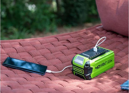 GREENWORKS STARTER KIT CARICABATTERIE + BATTERIA GSK40B2 40V 2AH