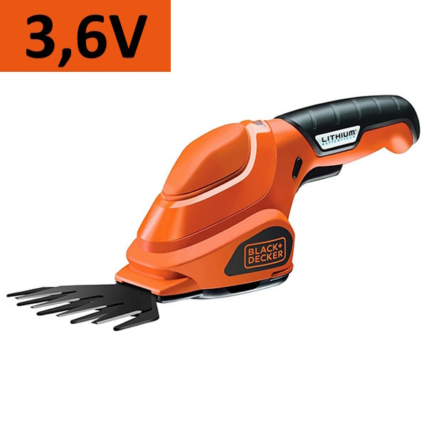 BLACK+DECKER FORBICE PER ERBA A BATTERIA GSL200-QW 3.6V 1.3AH*