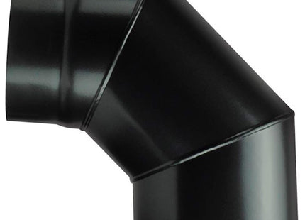 SAVE GOMITO PER STUFE SAVE PLUS PORCELLANATO NERO OPACO D.CM12*