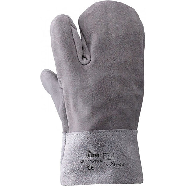 GUANTI BOXER MOD. 110 TIPO MANOPOLA IN CROSTA GROPPONE 3 DITA TG10