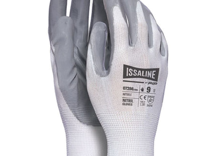 ISSA GUANTI MOD.  07286 IN POLIESTERE E NITRILE COLORE GRIGIO