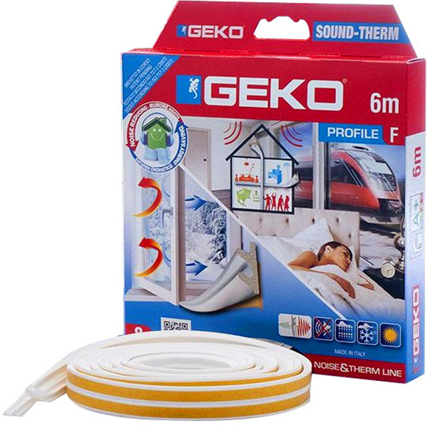 GEKO 3300 GUARNIZIONE ADESIVA ISOLANTE TERMOACUSTICA PER INFISSI DA MT6