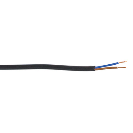 CAVO ELETTRICO PIATTO IN MATASSINA 2X0,75 MT20 NERO GOAT