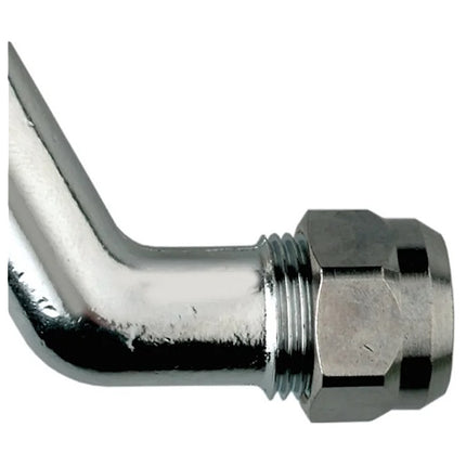 IDRO-BRIC ATTACCO CROMATO SOTTOLAVABO 1/2"X3/8"