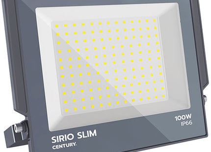 CENTURY PROIETTORE LED SIRIO SLIM 230V 100W 4000K LM9000 IP66 GRIGIO