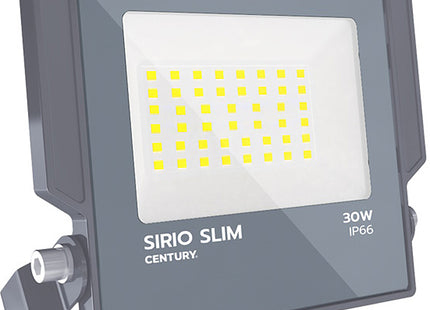 CENTURY PROIETTORE LED SIRIO SLIM 230V  30W 4000K LM2700 IP66 GRIGIO