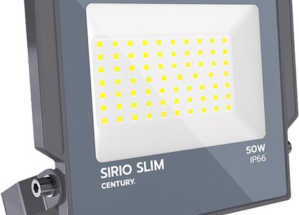 CENTURY PROIETTORE LED SIRIO SLIM 230V  50W 4000K LM4500 IP66 GRIGIO