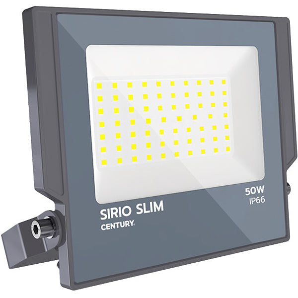 CENTURY PROIETTORE LED SIRIO SLIM 230V  50W 4000K LM4500 IP66 GRIGIO