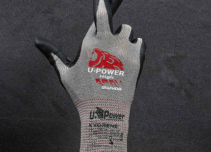 U-POWER GUANTI MOD. HIGH COLORE GRIGIO/NERO