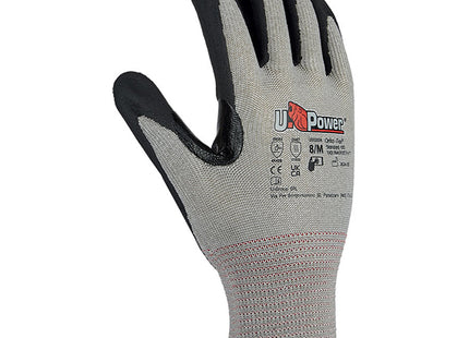 U-POWER GUANTI MOD. HIGH COLORE GRIGIO/NERO