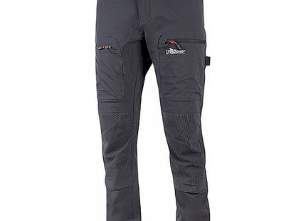 U-POWER PANTALONE IN TESSUTO U-4 HORIZON COLORE ASPHALT GREY