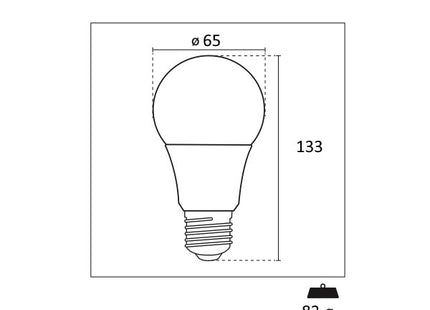 CENTURY LAMPADINA LED HARMONY 80 GOCCIA A65 230V E27 IP20