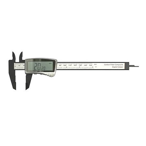 ABC TOOLS CALIBRO A CORSOIO DIGITALE IN FIBRA VETRO AL CARBONIO MM150