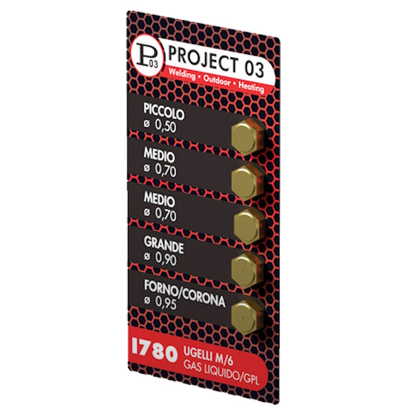 PROJECT SET UGELLI DI RICAMBIO M6 PER GAS GPL PZ.5