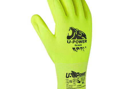 U-POWER GUANTI MOD. ICON COLORE GIALLO FLUO
