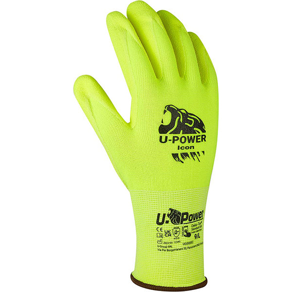 U-POWER GUANTI MOD. ICON COLORE GIALLO FLUO