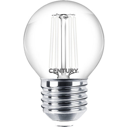CENTURY LAMPADINA LED INCANTO WHITE SFERA 230V 4,5W E27 2700K 470LM