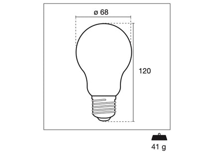 CENTURY LAMPADINA LED INCANTO SATEN GOCCIA 230V E27 IP20