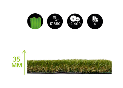 Prato Sintetico VISA Garden - Modello GALES 35MM