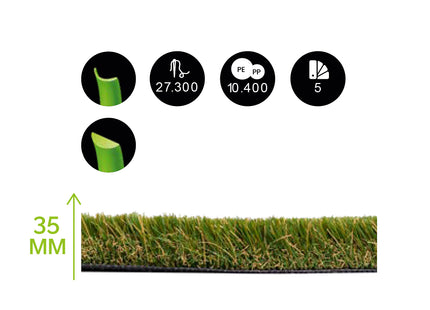 Prato Sintetico VISA Garden - Modello CANARIAS 35MM