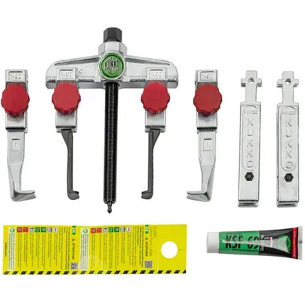 KUKKO SET ESTRATTORI UNIVERSALI A 2 BRACCI CON PROLUNGHE IN CASSETTA