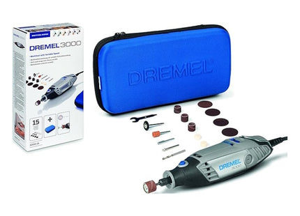 DREMEL ART.  3000JC KIT MULTIFUNZIONE 130W CON 15 ACCESSORI