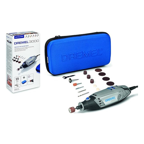 DREMEL ART.  3000JS KIT MULTIFUNZIONE 130W CON 25 ACCESSORI