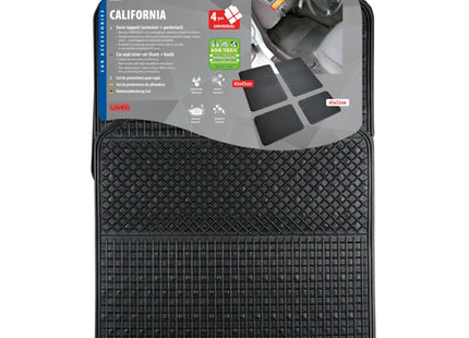 LAMPA TAPPETINI CALIFORNIA IN PVC NERO SERIE DA 4 PZ