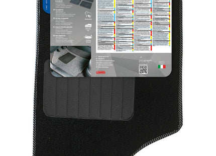 LAMPA TAPPETINI MOQUETTE SUPRA A NERO SERIE DA 4 PZ