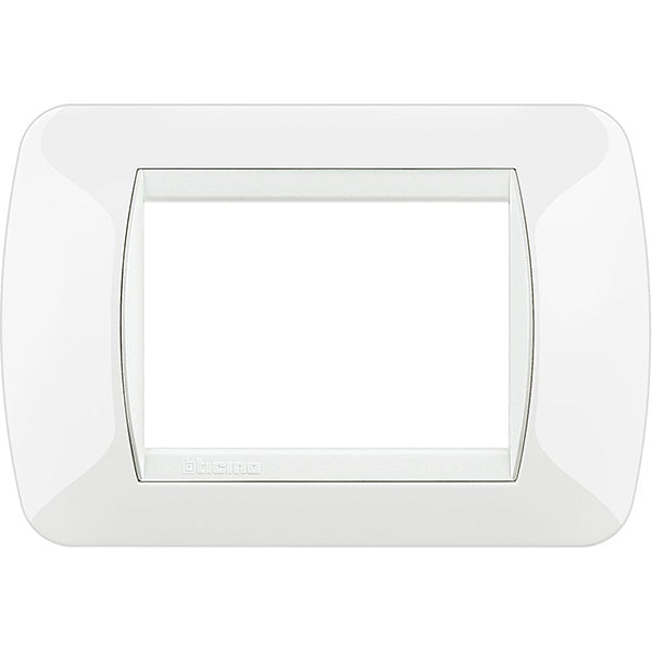 BTICINO LIVINGLIGHT PLACCA 3 POSTI COLORE BIANCO