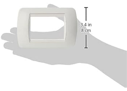 BTICINO LIVINGLIGHT PLACCA 3 POSTI COLORE BIANCO