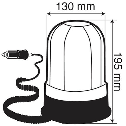 LAMPA LAMPEGGIATORE ROTANTE BASE CON MAGNETE E VENTOSA MOD. RH-2