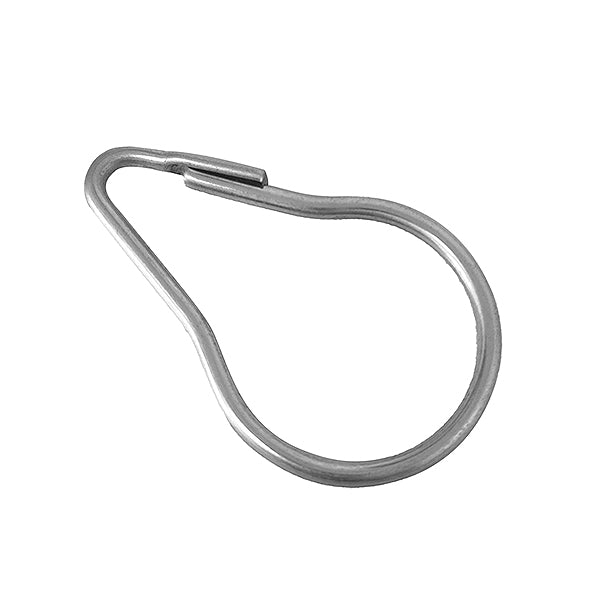SODIFER ANELLI A PERA PER TENDE IN FERRO NICHELATO BLISTER DA PZ12