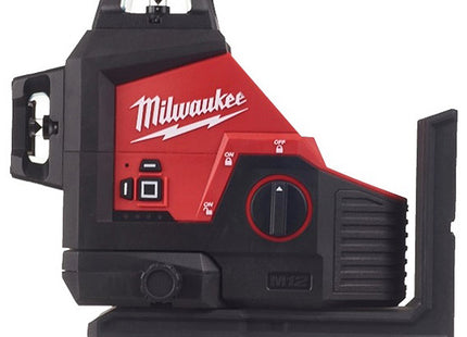 MILWAUKEE LASER VERDE A 3 LINEE 360° M12 3PL-0C(V1/24)