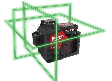 MILWAUKEE LASER VERDE A 3 LINEE 360° M12 3PL-0C(V1/24)
